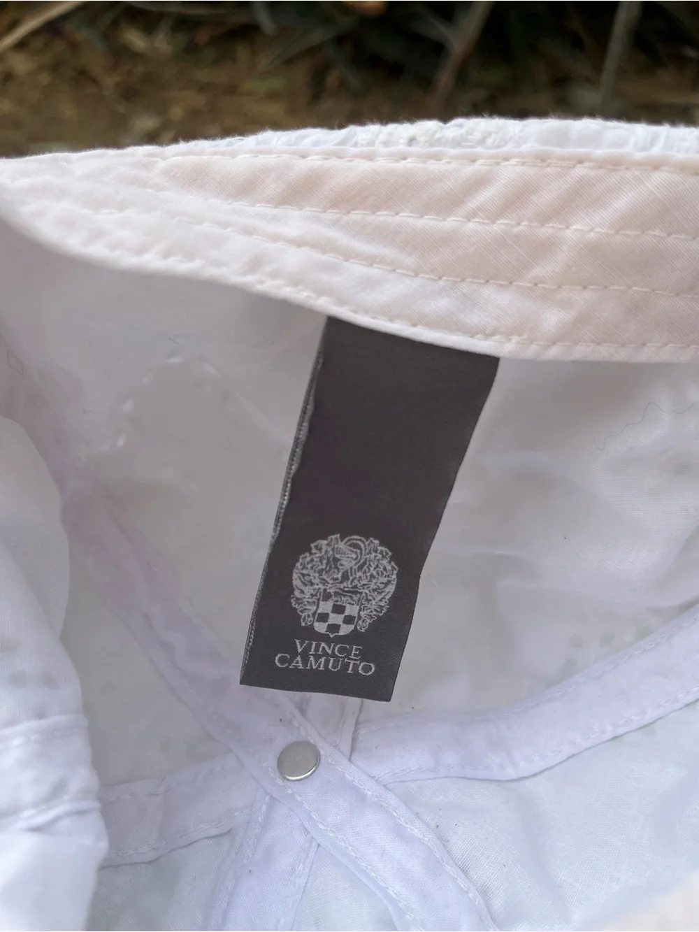 VINCE CAMUTO | White Eyelet Lace Baseball Cap - Women's Casual Sun Hat